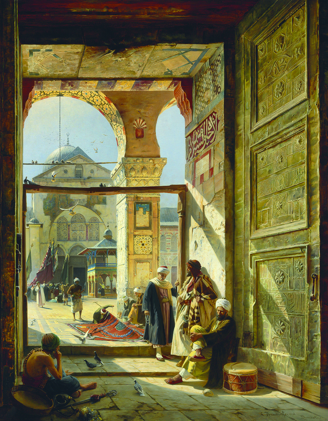 غوستاف بورنفايند «بوابة الجامع الأموي الكبير في دمشق»